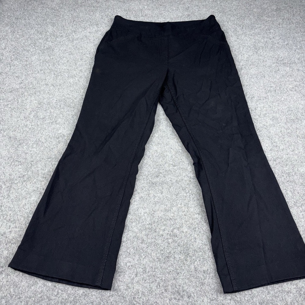 Westbound Petite Pants Womens 8P Short Black Straight Leg Stretch Pull On Casual